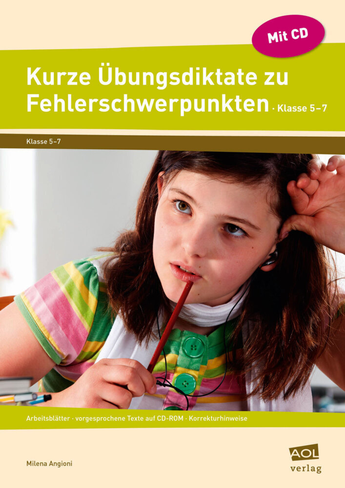 Cover: 9783403102915 | Kurze Übungsdiktate zu Fehlerschwerpunkten Kl. 5-7, m. 1 CD-ROM | 2014