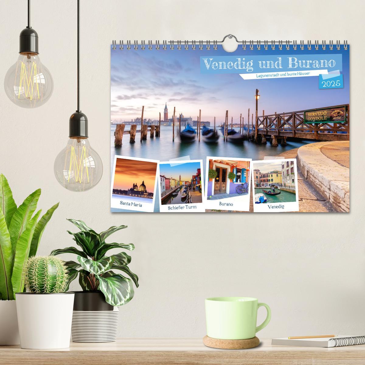 Bild: 9783383961021 | Venedig und Burano - Lagunenstadt und bunte Häuser (Wandkalender...