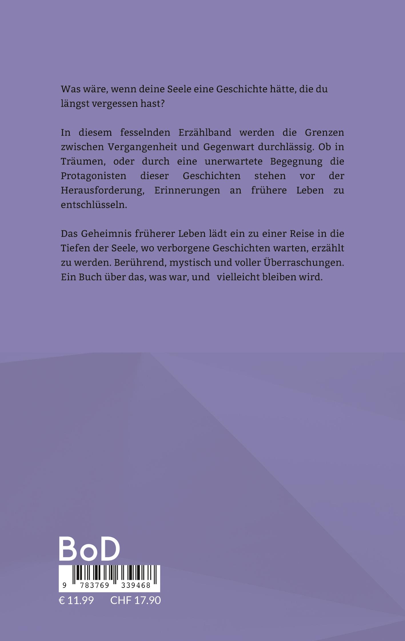 Rückseite: 9783769339468 | Das Geheimnis früherer Leben | Echo der Seelen | Norbert Kürlis | Buch