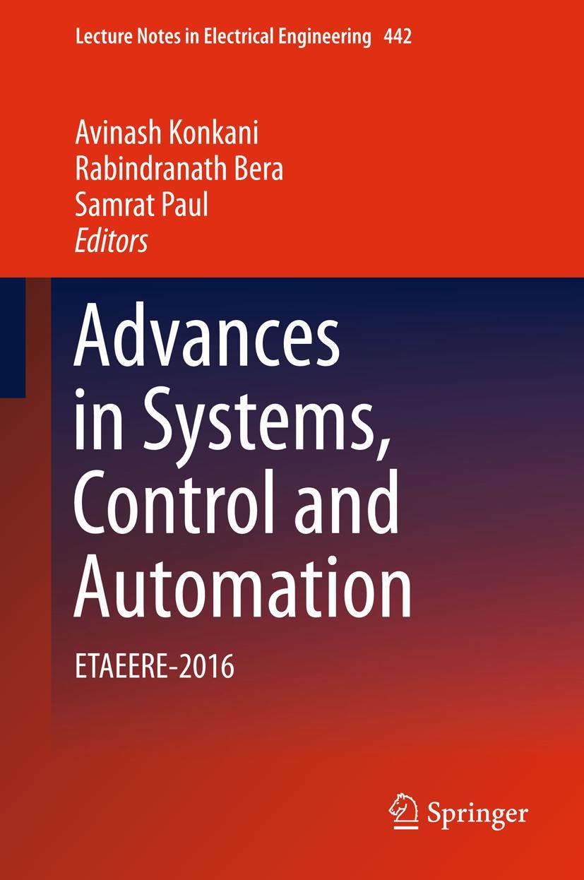 Cover: 9789811047619 | Advances in Systems, Control and Automation | ETAEERE-2016 | Buch