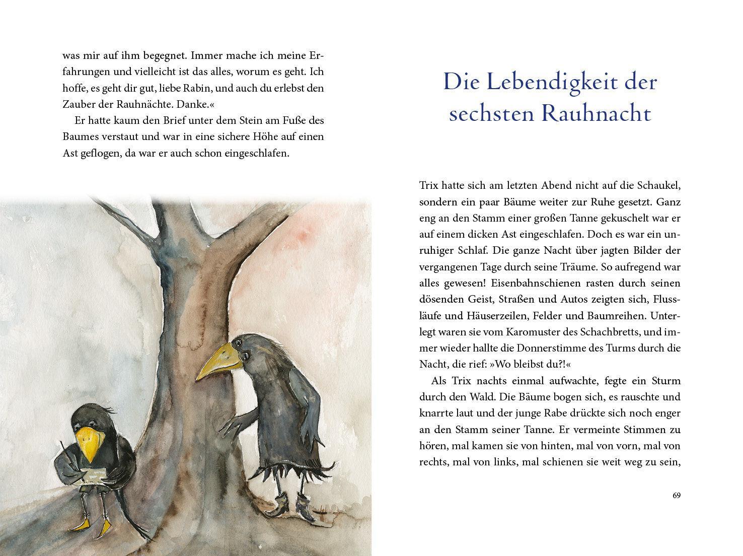 Bild: 9783424154184 | Die magische Reise des Rauhnächte-Raben Trix | Buch | Lesebändchen