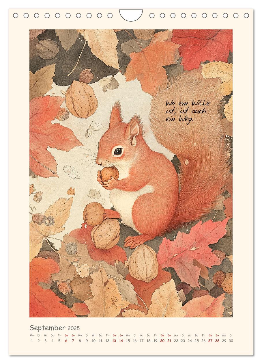 Bild: 9783457201084 | Liebenswerte Tierillustrationen (Wandkalender 2025 DIN A4 hoch),...