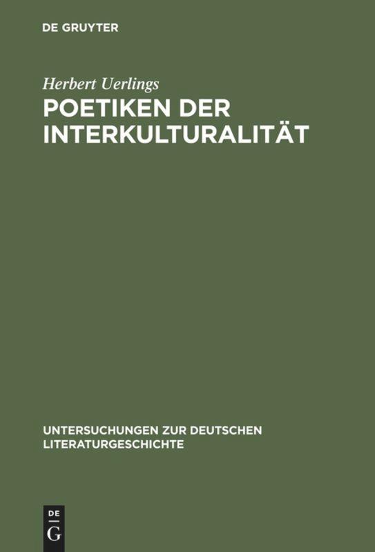 Cover: 9783484320925 | Poetiken der Interkulturalität | Herbert Uerlings | Buch | X | Deutsch