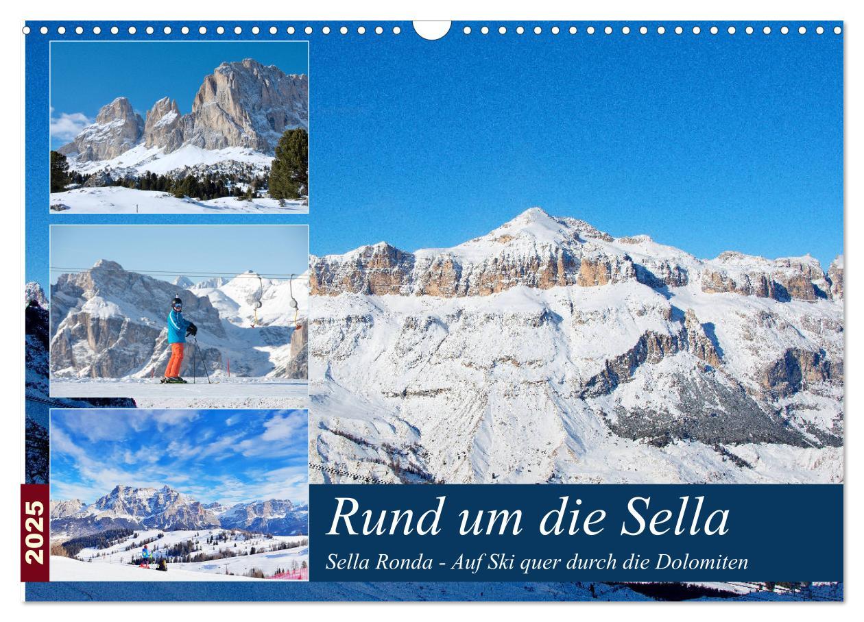 Cover: 9783435250295 | Sella Ronda (Wandkalender 2025 DIN A3 quer), CALVENDO Monatskalender