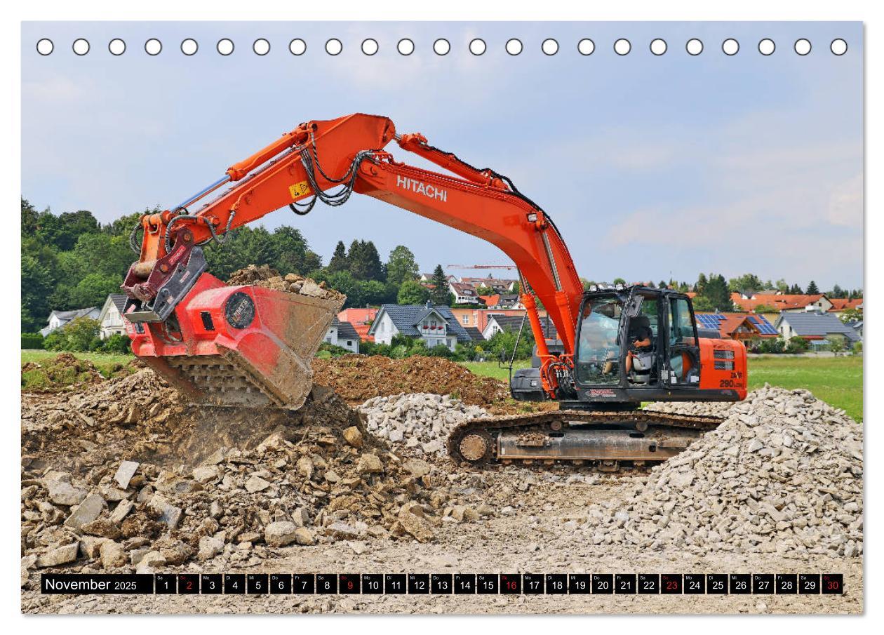 Bild: 9783435297825 | Baufahrzeuge auf der Baustelle (Tischkalender 2025 DIN A5 quer),...