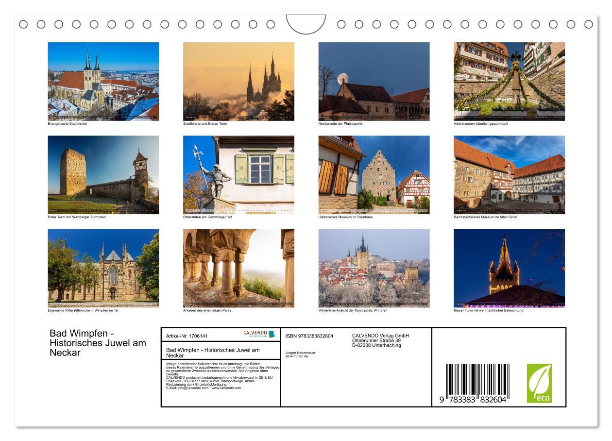 Bild: 9783383832604 | Bad Wimpfen - Historisches Juwel am Neckar (Wandkalender 2025 DIN...