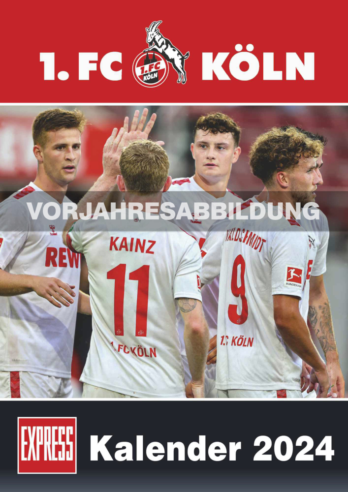 Cover: 4250809653976 | DUMONT - 1. FC Köln 2025 Fußball-Kalender, 29,7x42cm,...