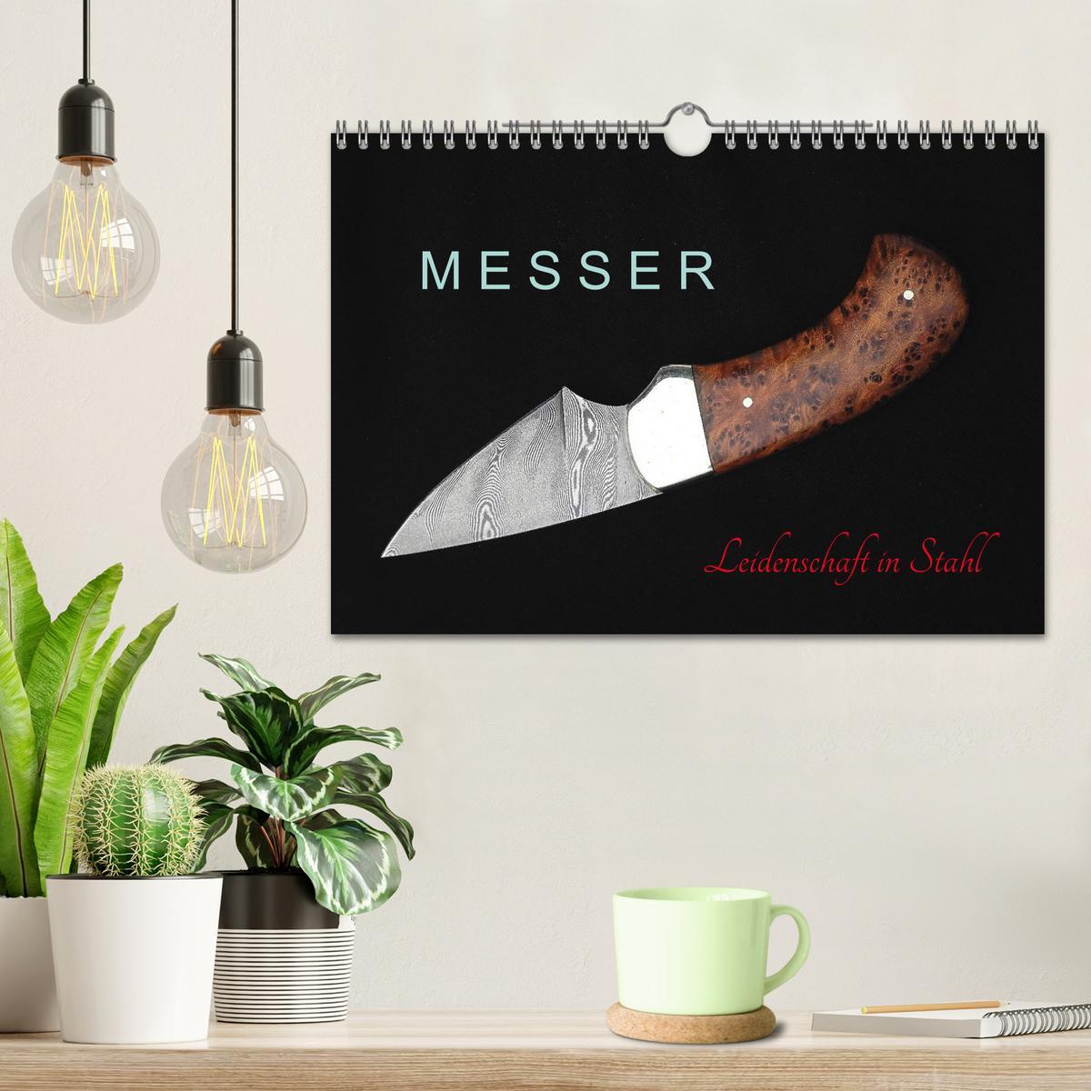 Bild: 9783435327997 | Messer - Leidenschaft in Stahl (Wandkalender 2025 DIN A4 quer),...