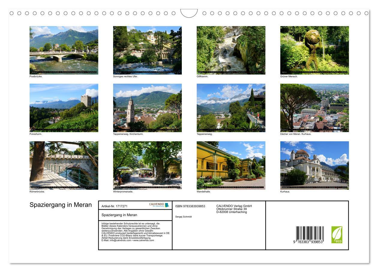 Bild: 9783383939853 | Spaziergang in Meran (Wandkalender 2025 DIN A3 quer), CALVENDO...