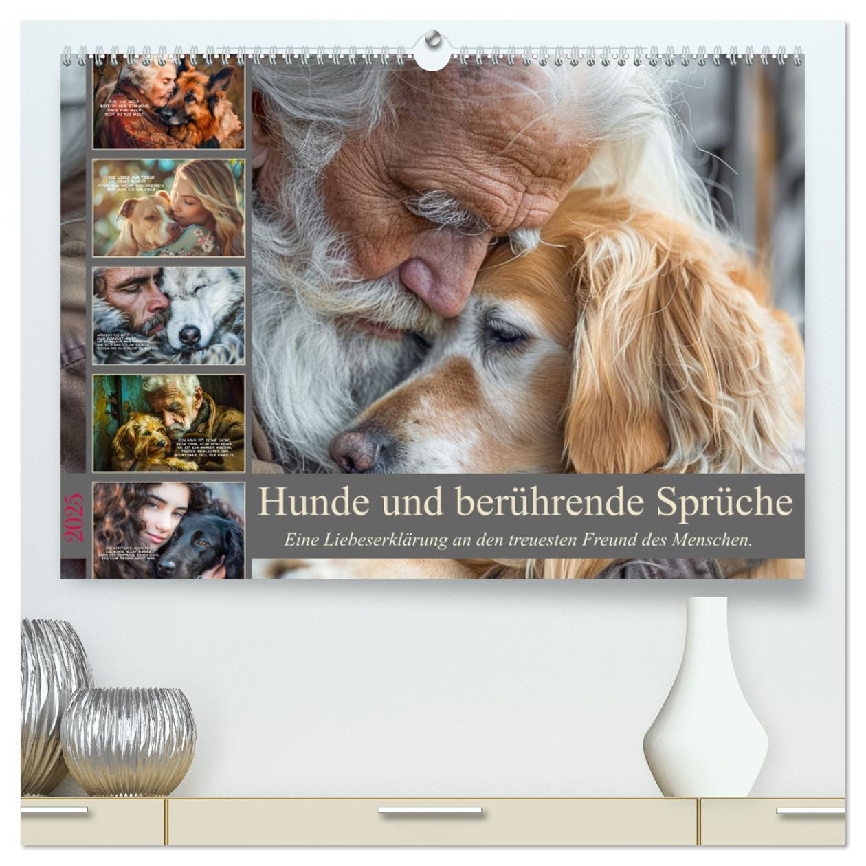 Cover: 9783457165775 | Hunde und berührende Sprüche (hochwertiger Premium Wandkalender...