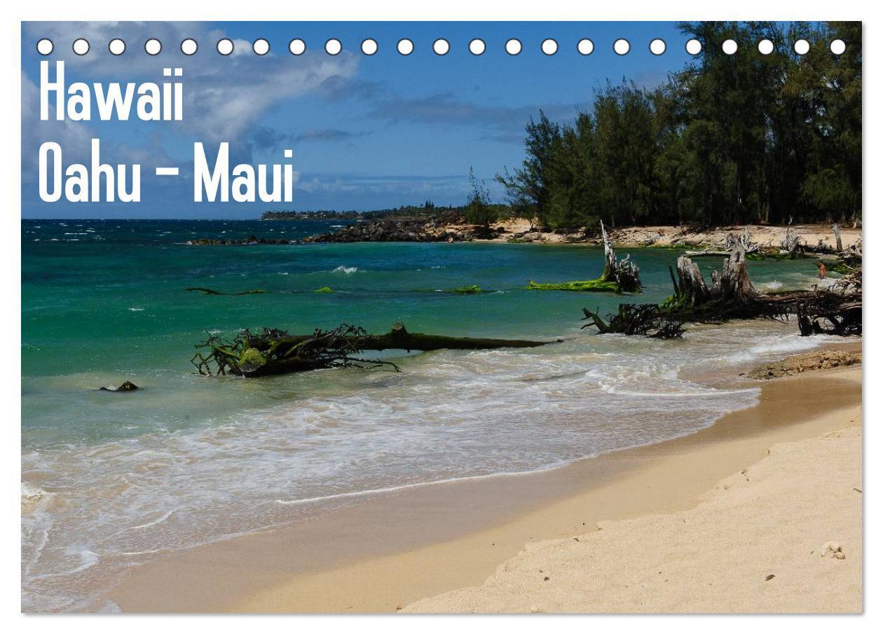 Cover: 9783435718559 | Hawaii - Oahu - Maui (Tischkalender 2025 DIN A5 quer), CALVENDO...