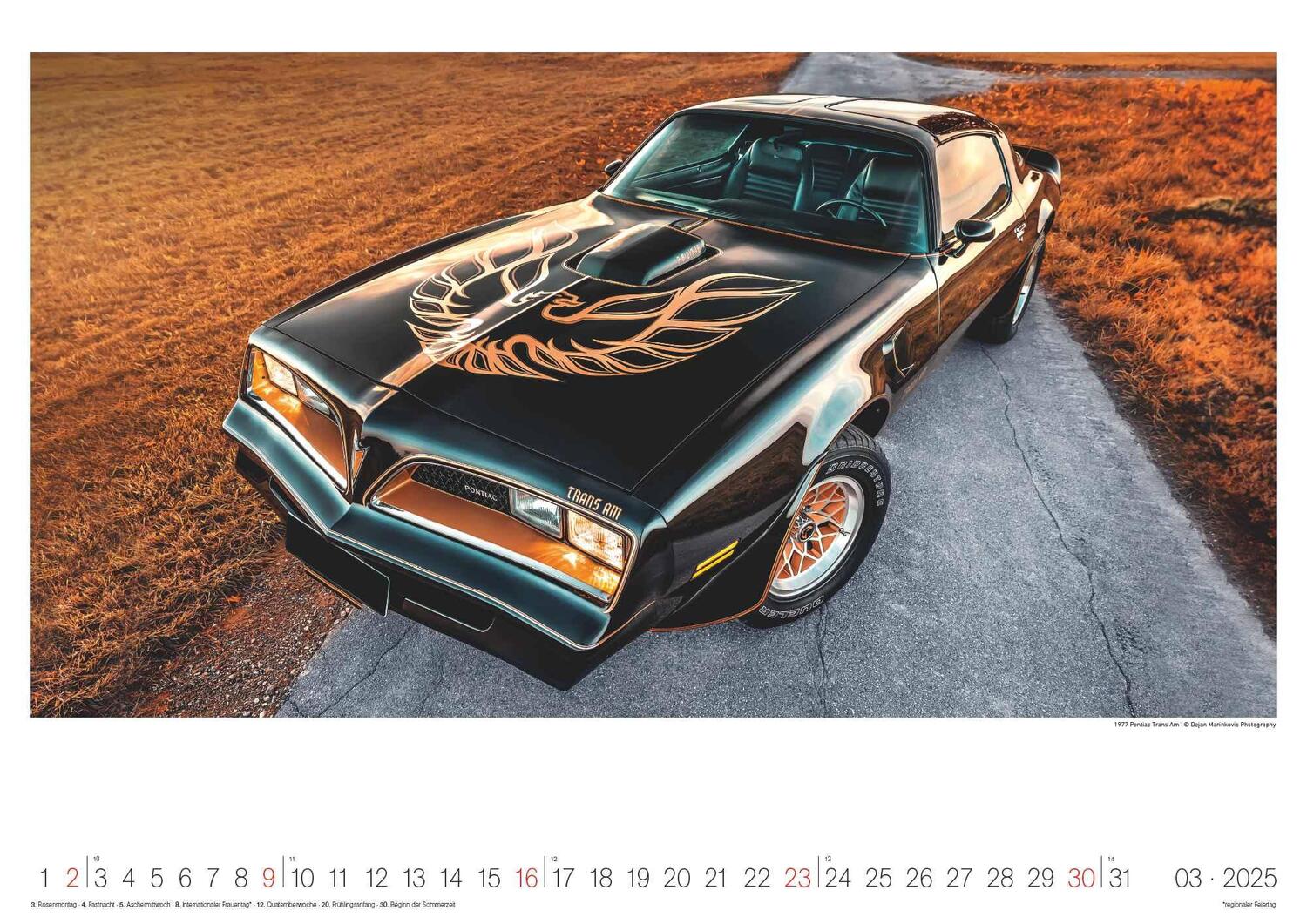 Bild: 4002725994257 | Legendary Classic &amp; Muscle Cars 2025 - Wand-Kalender -...