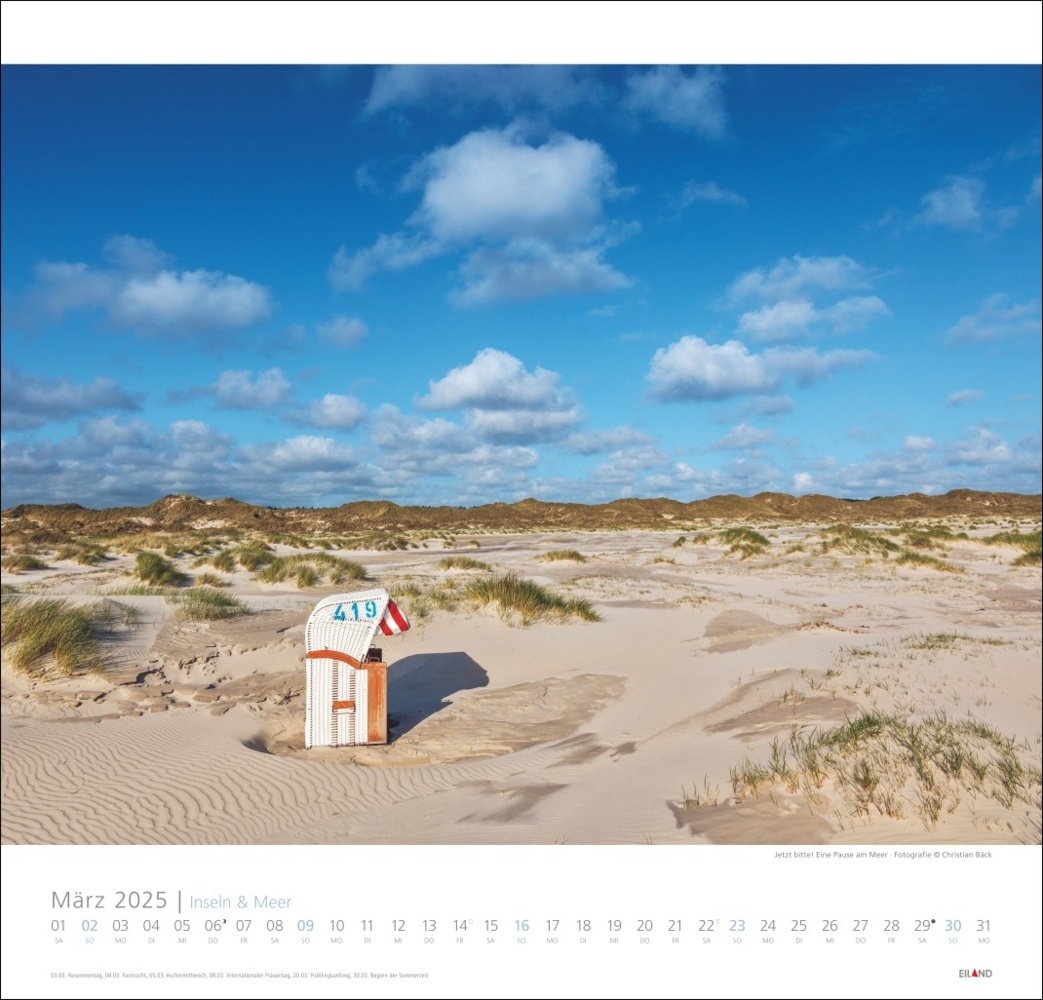 Bild: 9783964023247 | Inseln und Meer Edition Kalender 2025 | Kalender | Spiralbindung