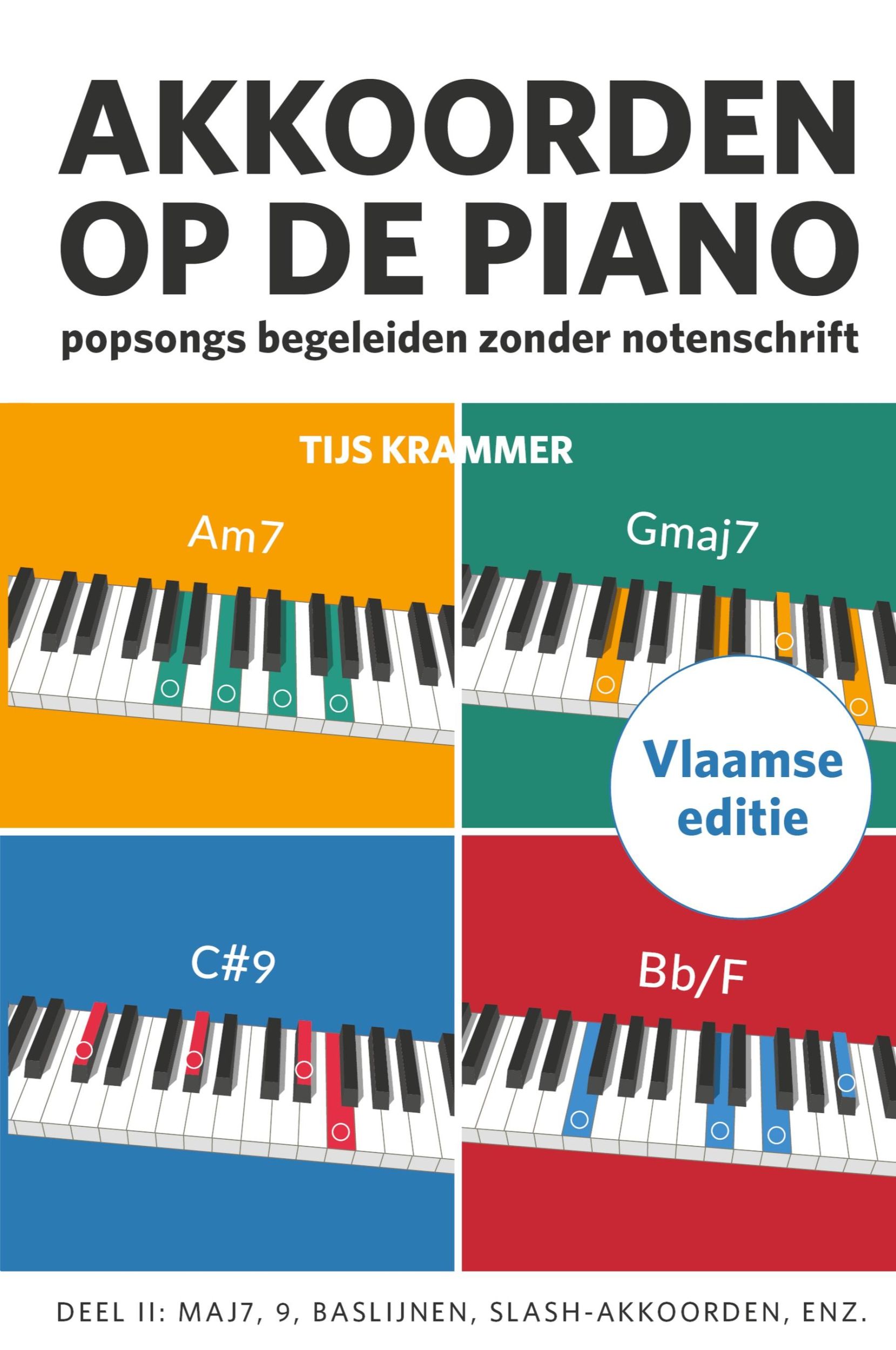 Cover: 9789083351421 | Akkoorden op de piano, deel II, Vlaamse editie | Tijs Krammer | Buch