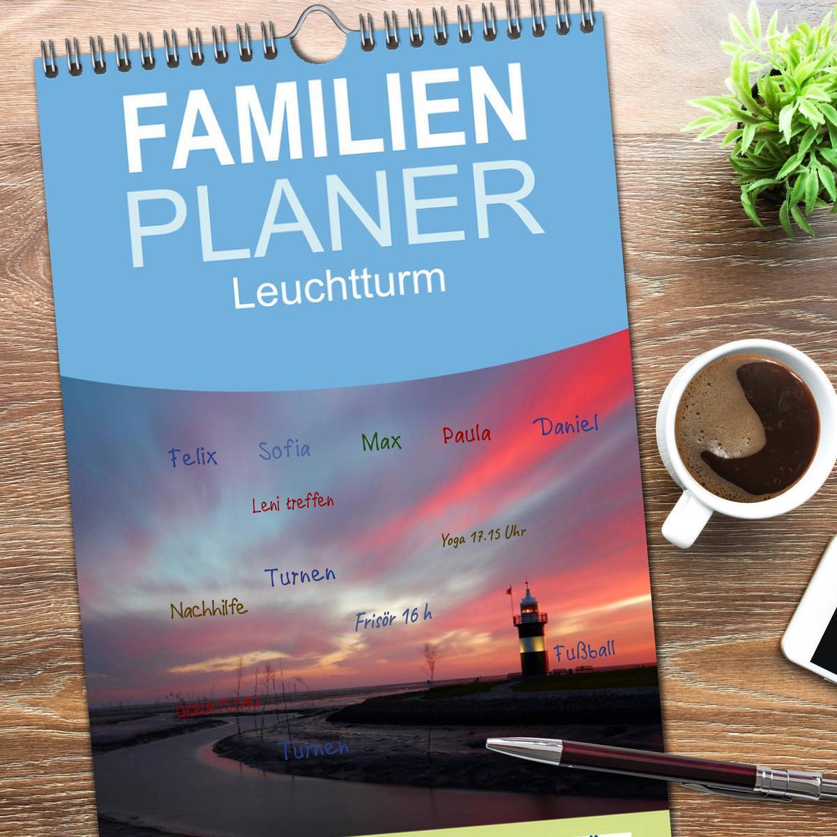 Bild: 9783457110287 | Familienplaner 2025 - Leuchtturm "Kleiner Preuße" mit 5 Spalten...