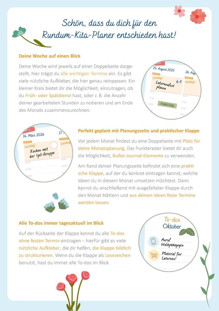 Bild: 9783834668523 | Der Rundum-Kita-Planer für das Jahr 2025/2026 | Ruhr | Kalender | 2026