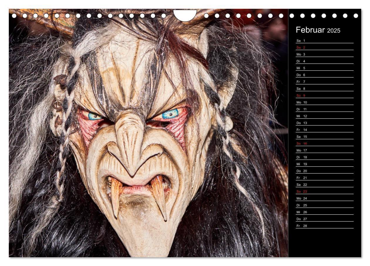 Bild: 9783435175390 | Krampus Kalender 2025 (Wandkalender 2025 DIN A4 quer), CALVENDO...