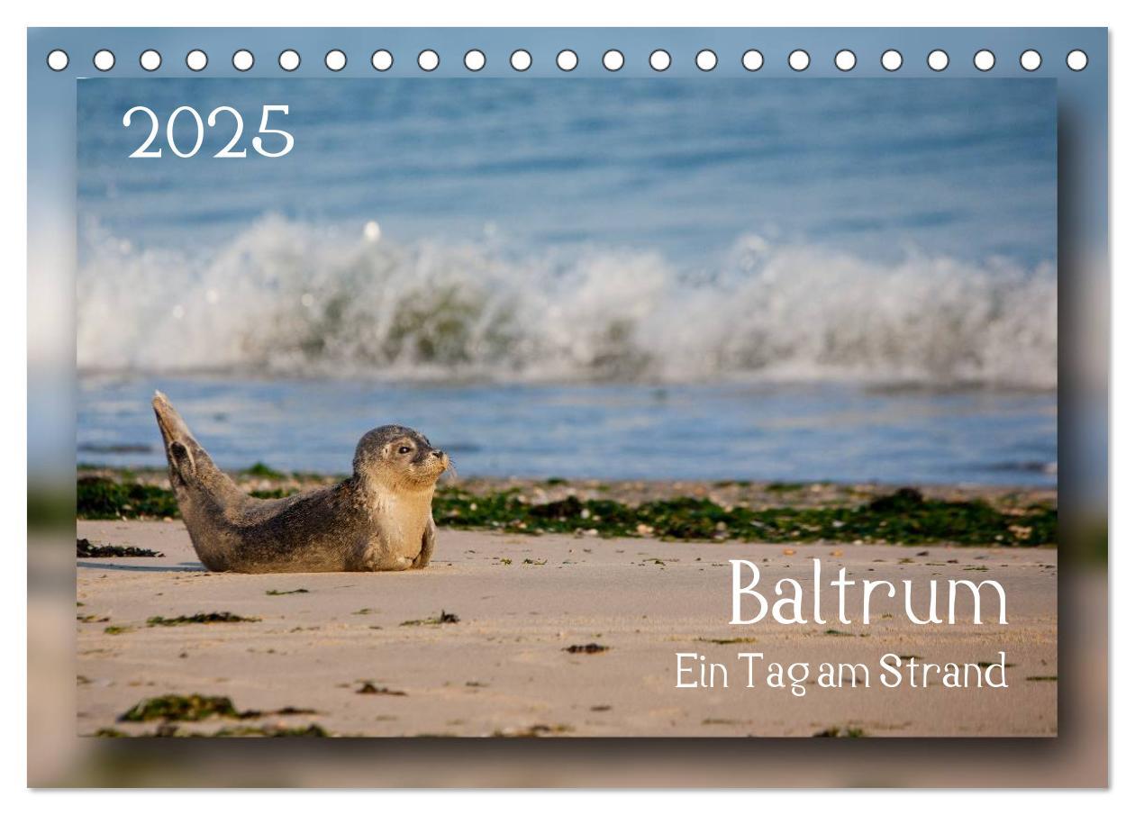 Cover: 9783435682546 | Baltrum - Ein Tag am Strand (Tischkalender 2025 DIN A5 quer),...