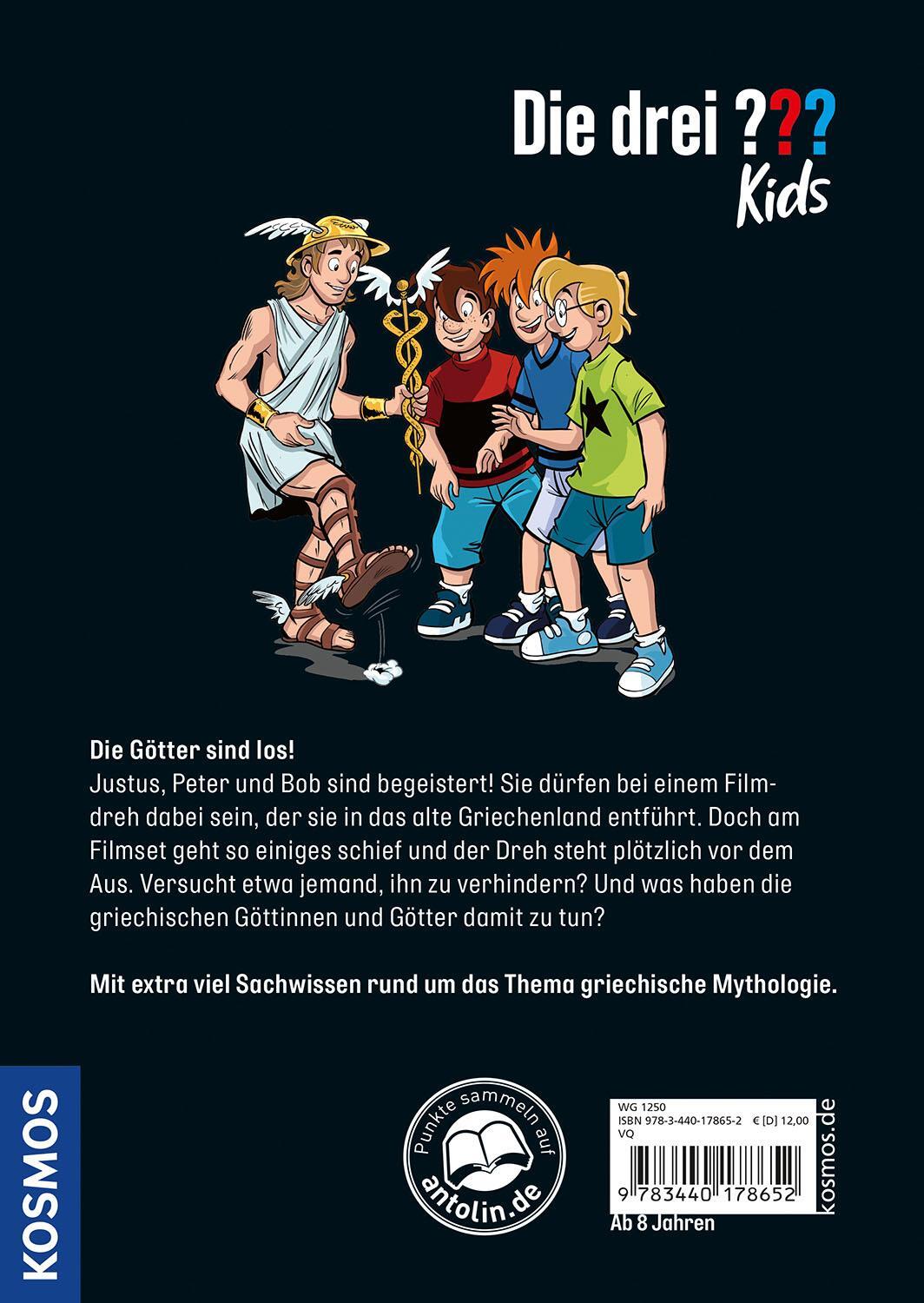 Rückseite: 9783440178652 | Die drei ??? Kids Der Schatz der Götter | Anja Körner | Buch | 128 S.