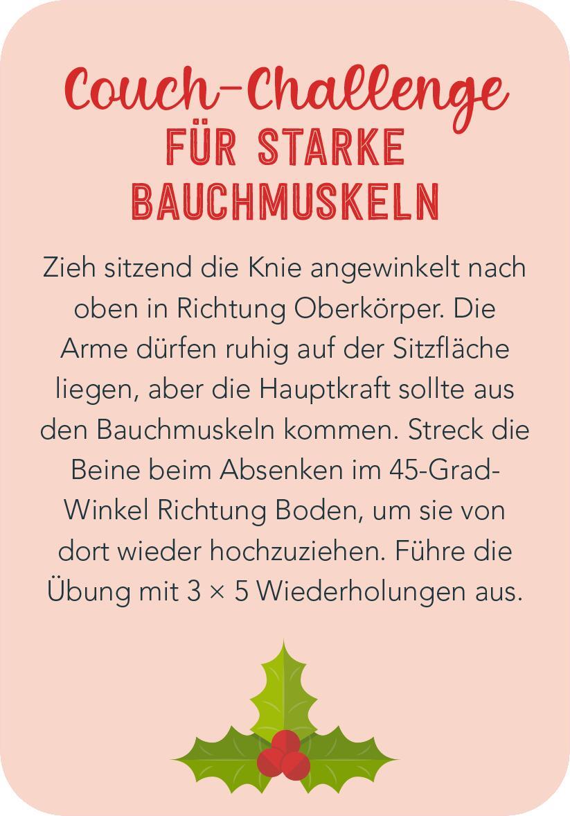 Bild: 9783845854199 | Adventskalender Christmas Fitness | 24 sportliche Challenges | Buch