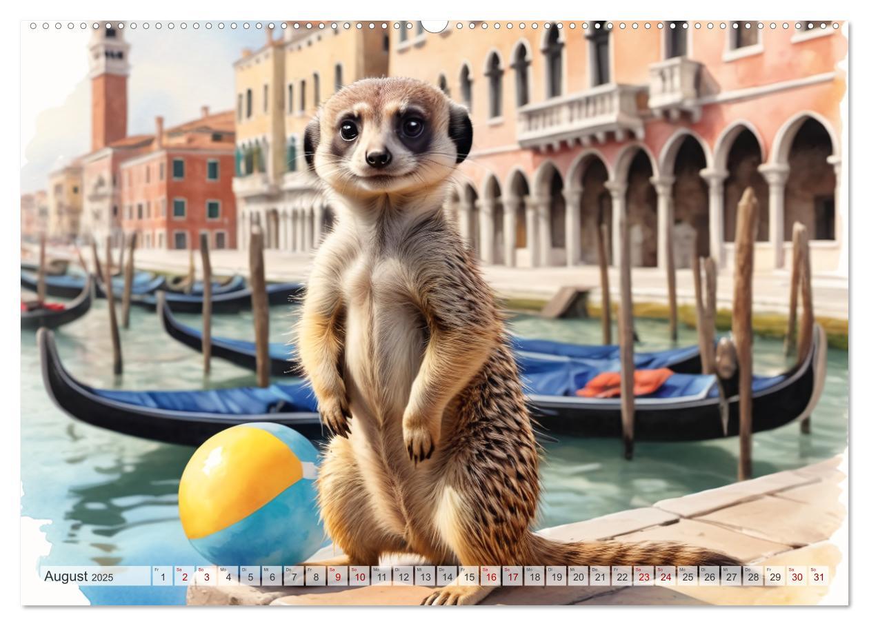 Bild: 9783383807664 | Erdmännchen in Italien (Wandkalender 2025 DIN A2 quer), CALVENDO...