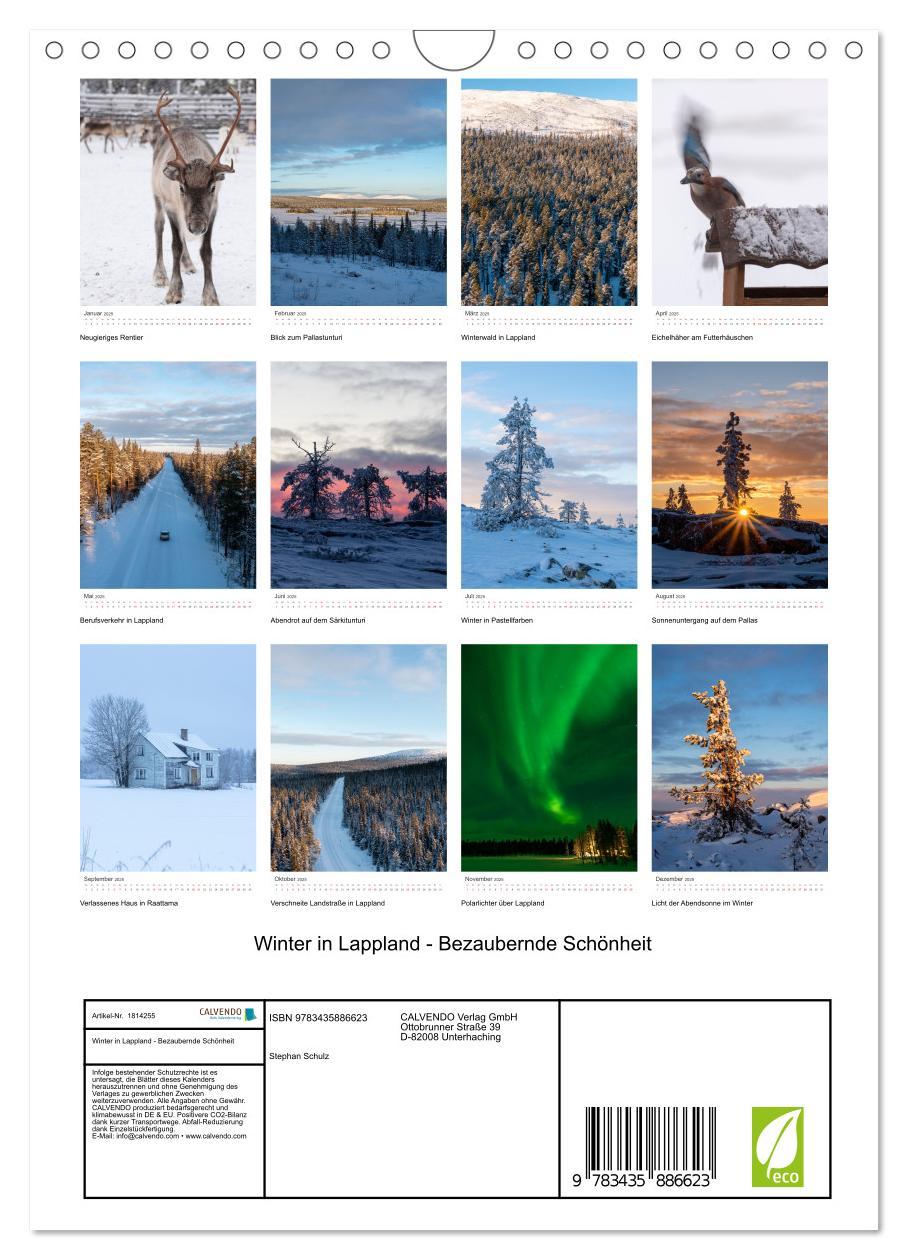 Bild: 9783435886623 | Winter in Lappland - Bezaubernde Schönheit (Wandkalender 2025 DIN...