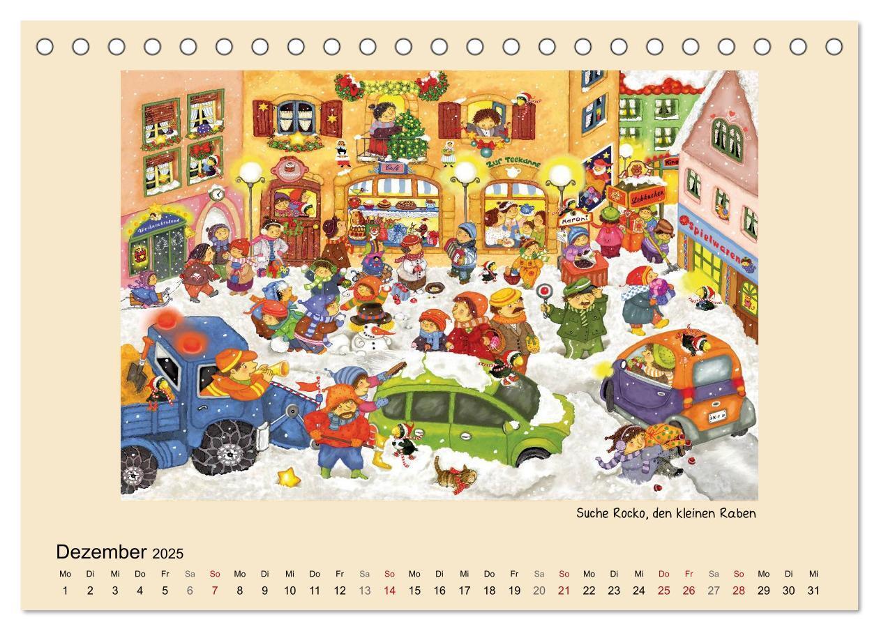 Bild: 9783435823772 | Wimmelbilder (Tischkalender 2025 DIN A5 quer), CALVENDO Monatskalender