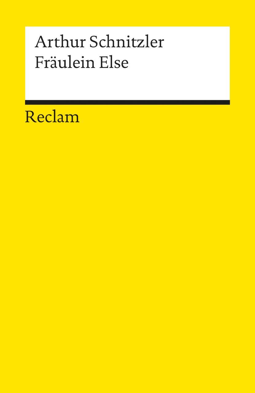 Cover: 9783150181553 | Fräulein Else | Arthur Schnitzler | Taschenbuch | Deutsch | 2002