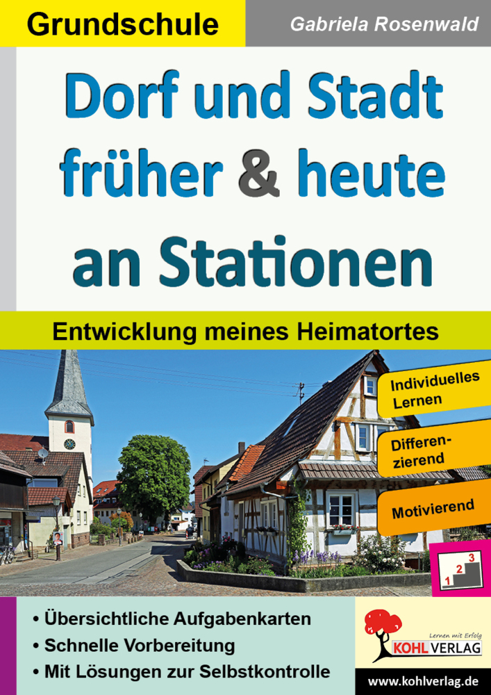 Cover: 9783960404323 | Dorf und Stadt früher und heute an Stationen | Gabriela Rosenwald