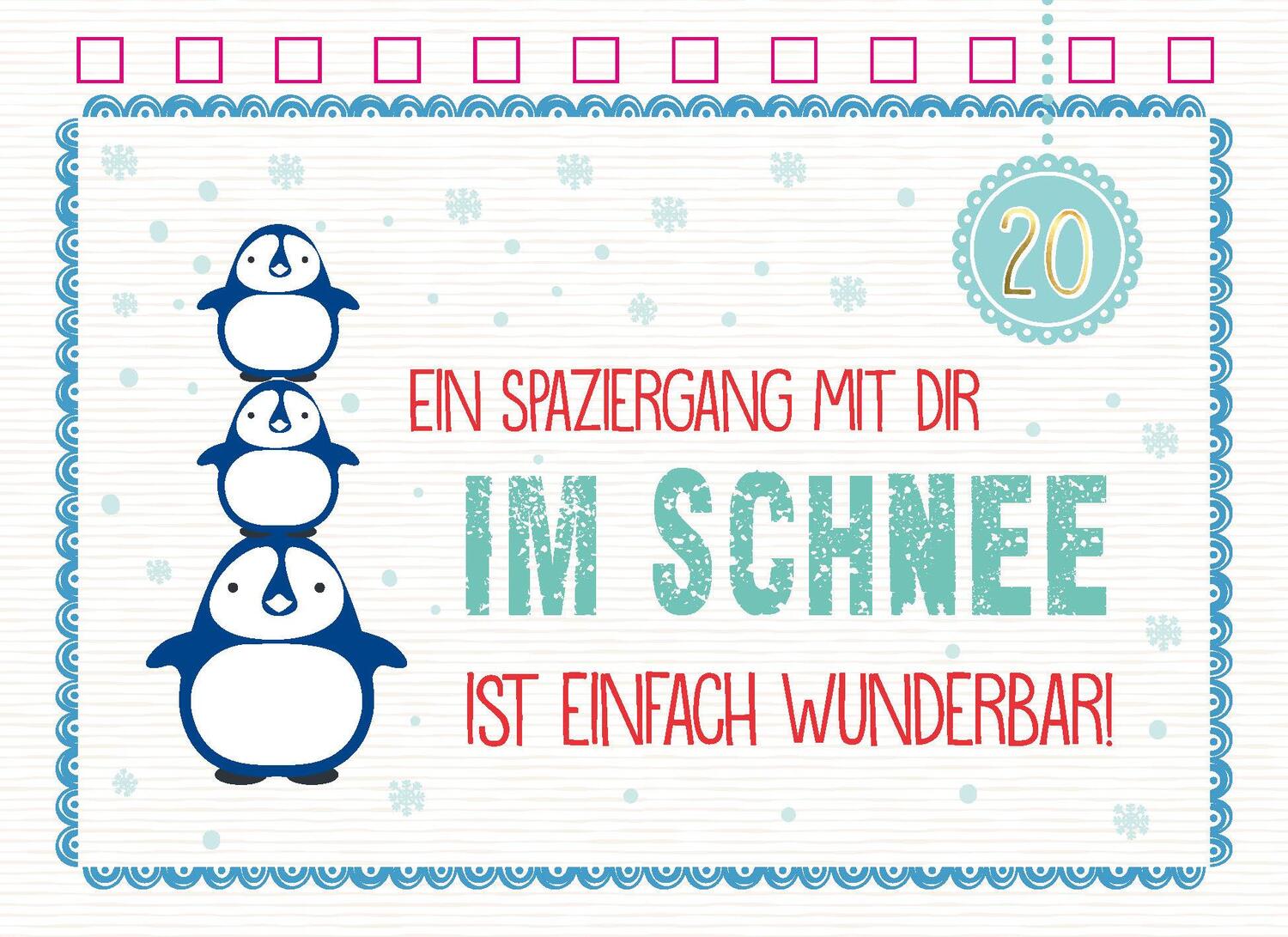 Bild: 9783625190288 | 24 Gründe, warum ich dich mag. Der besondere Adventskalender | Buch