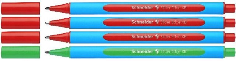 Cover: 4004675120816 | Schneider Kugelschreiber Slider Edge XB 4ert Set, Lehrer-Korrekturset