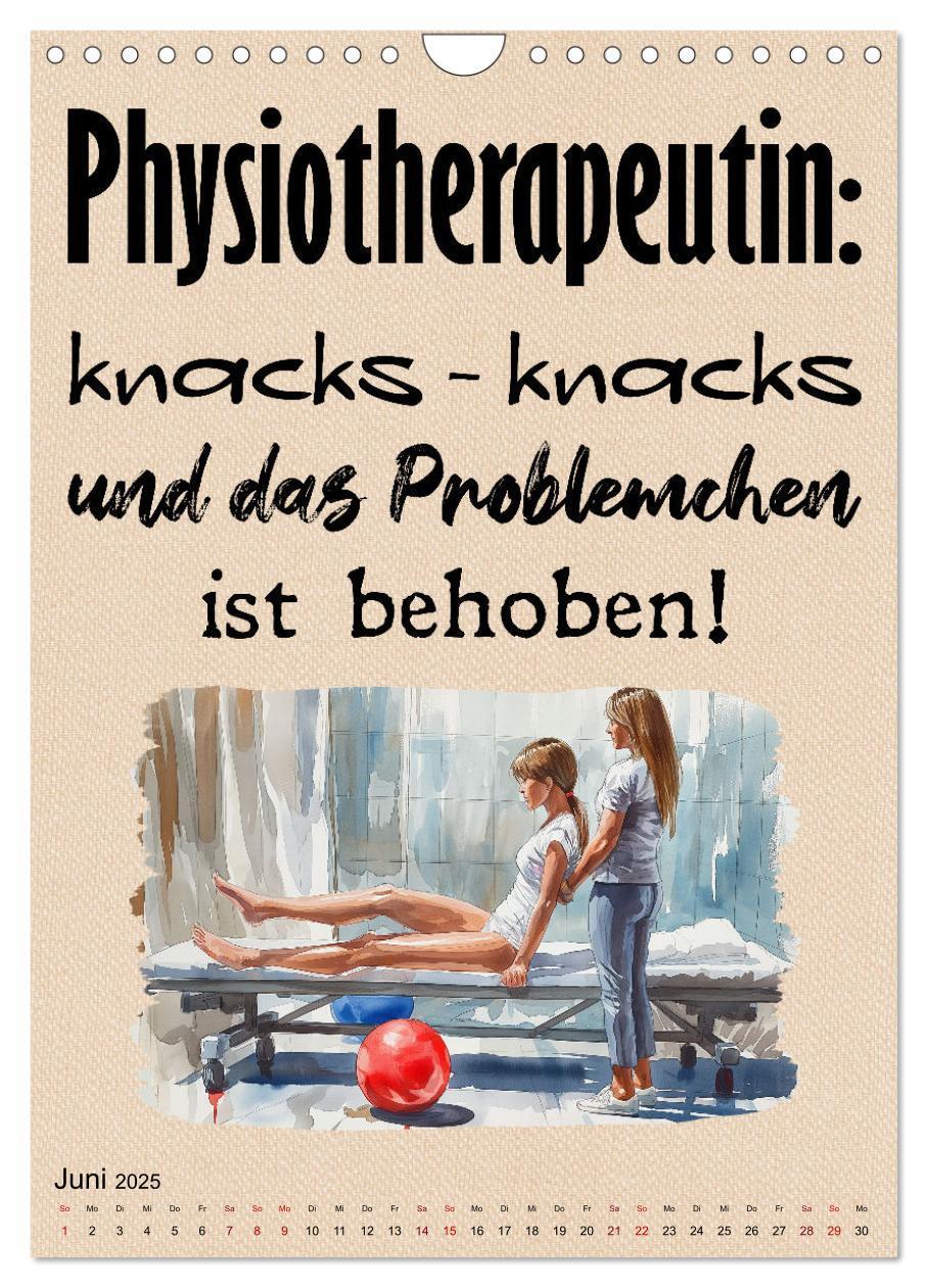 Bild: 9783457132203 | Physiosprüche (Wandkalender 2025 DIN A4 hoch), CALVENDO Monatskalender