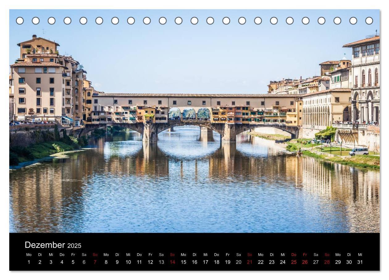 Bild: 9783435721191 | Florenz (Tischkalender 2025 DIN A5 quer), CALVENDO Monatskalender