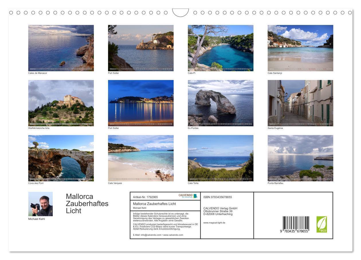 Bild: 9783435678655 | Mallorca Zauberhaftes Licht (Wandkalender 2025 DIN A3 quer),...