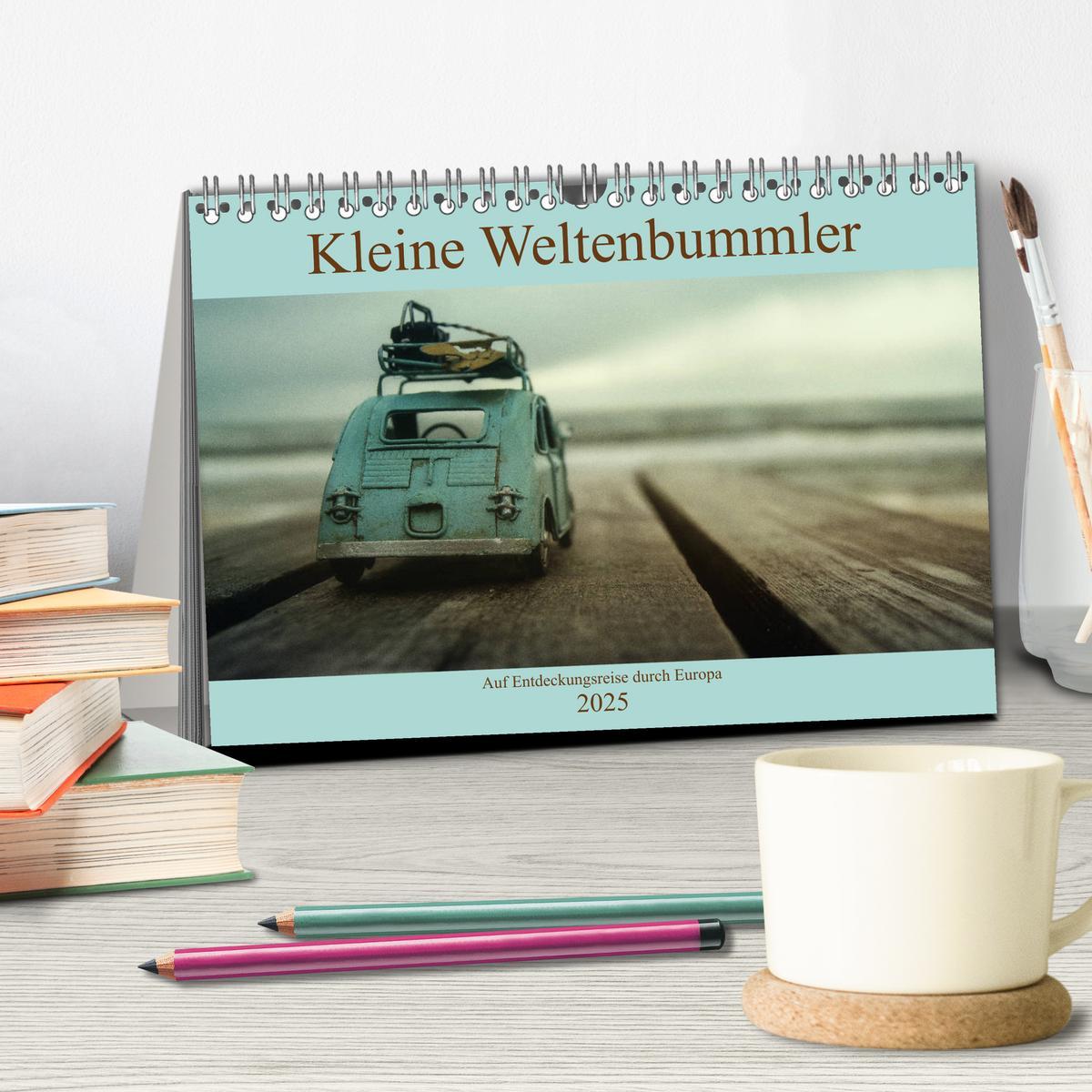 Bild: 9783435171491 | Kleine Weltenbummler 2025 (Tischkalender 2025 DIN A5 quer),...