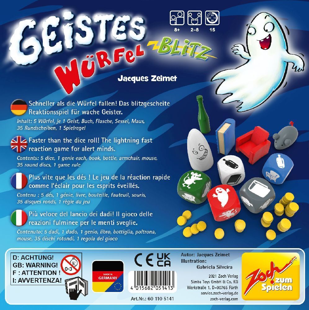 Bild: 4015682051413 | GeistesblITAz WürfelblITAz | Zoch | Spiel | 601105141 | Deutsch | 2021