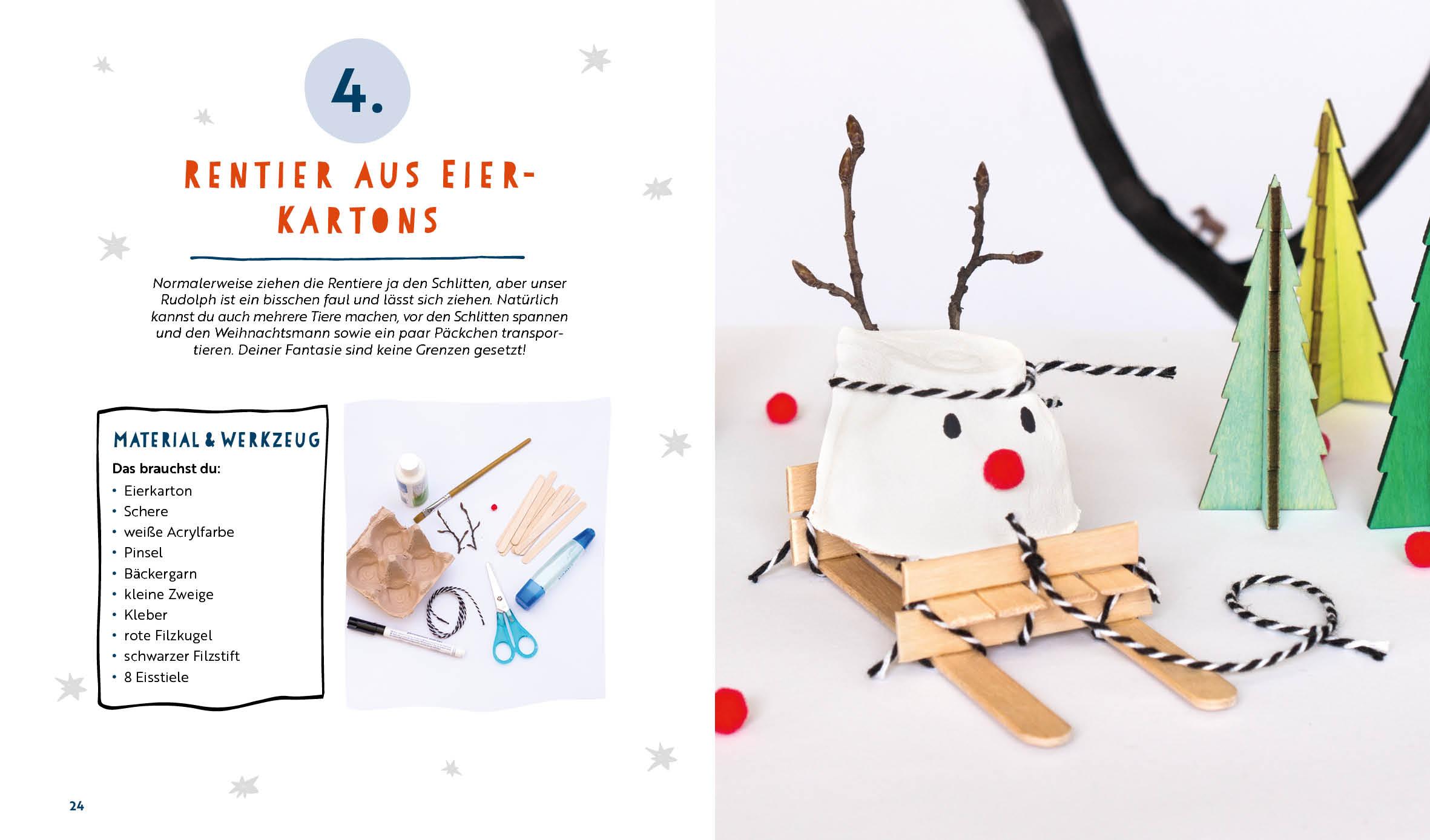 Bild: 9783745925289 | 24 x Basteln mit Kindern - Weihnachtliche Projekte für Kindergarten...