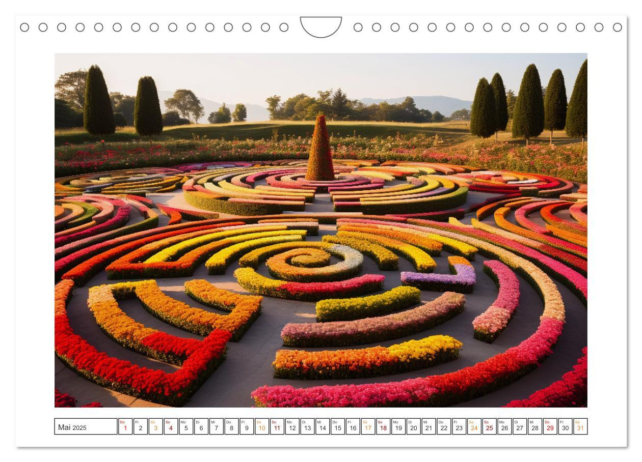 Bild: 9783383853524 | Irrgärten und Labyrinthe (Wandkalender 2025 DIN A4 quer), CALVENDO...