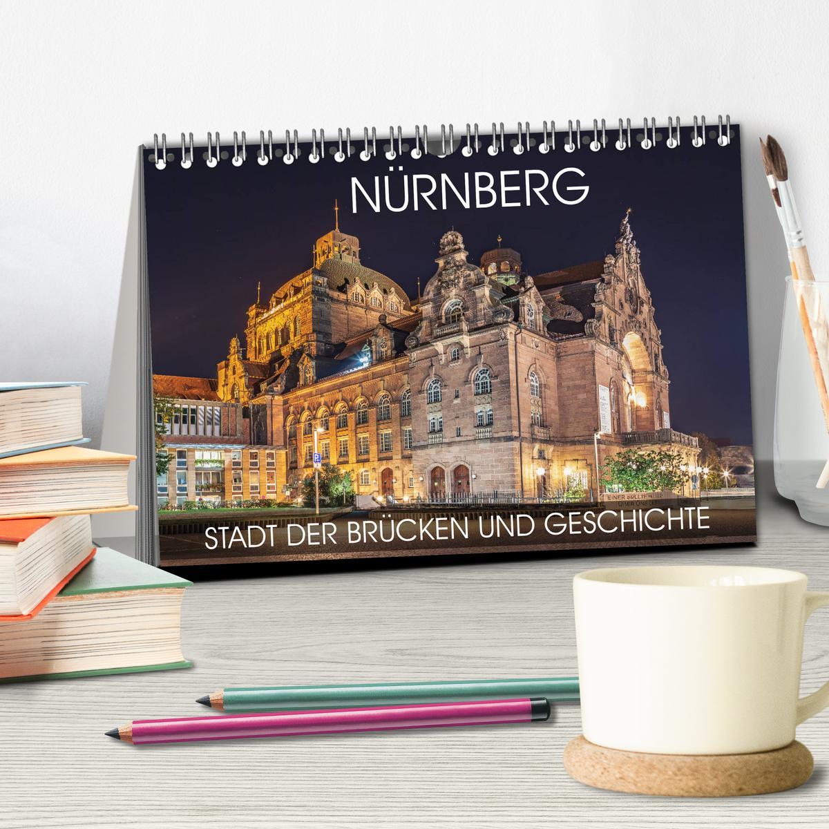 Bild: 9783435245321 | Nürnberg - Stadt der Brücken und Geschichte (Tischkalender 2025 DIN...