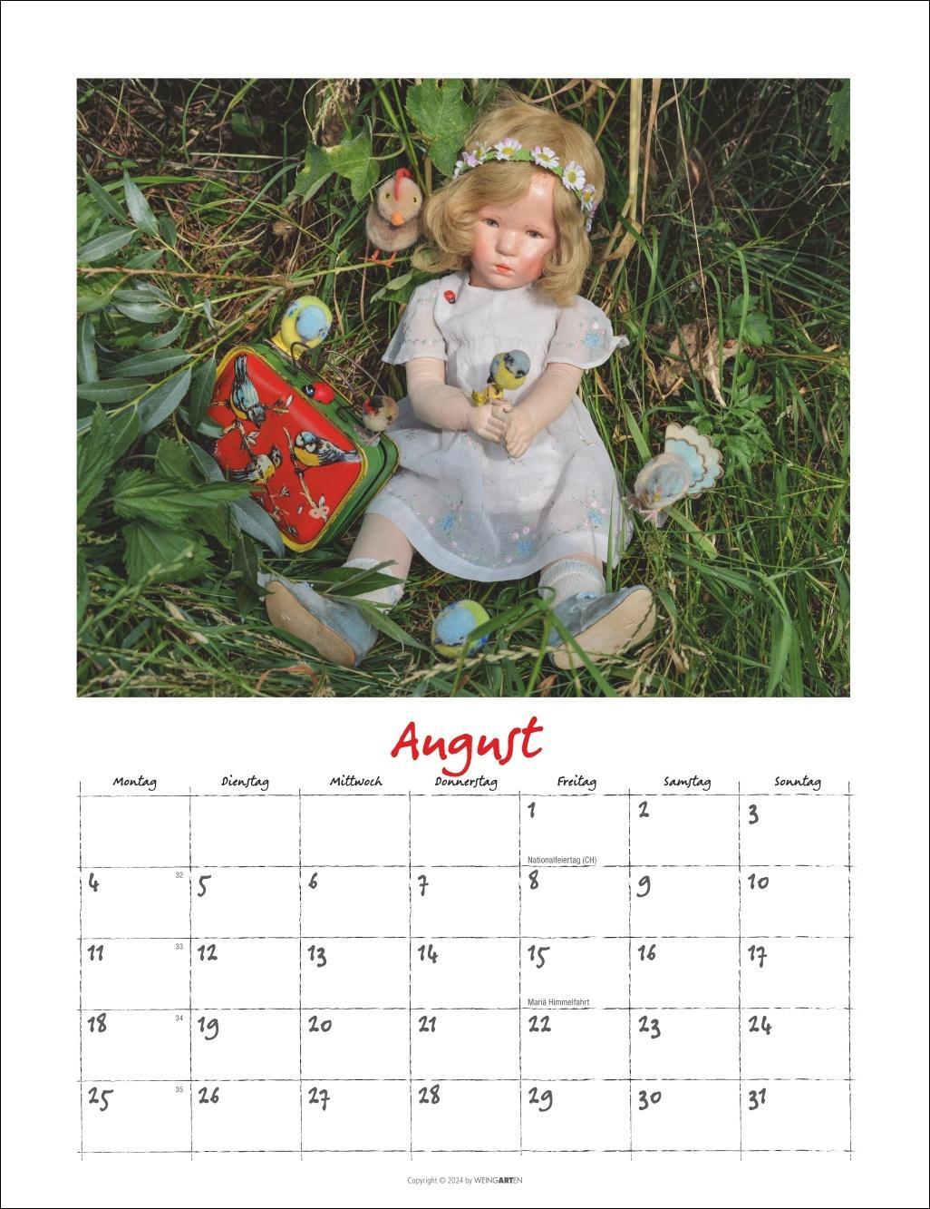 Bild: 9783839900499 | Käthe Kruse Puppen Kalender 2025 | Kalender | Spiralbindung | 14 S.