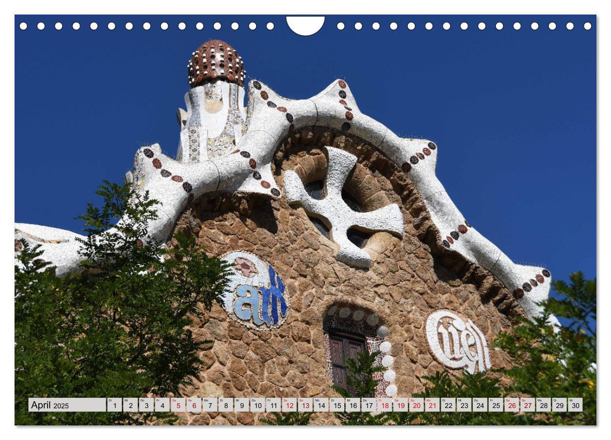 Bild: 9783383931611 | Ein bisschen GAUDI in Barcelona (Wandkalender 2025 DIN A4 quer),...