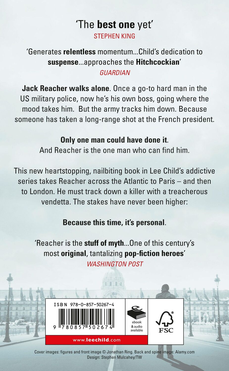 Rückseite: 9780857502674 | Personal | (Jack Reacher 19) | Lee Child | Taschenbuch | 512 S. | 2015