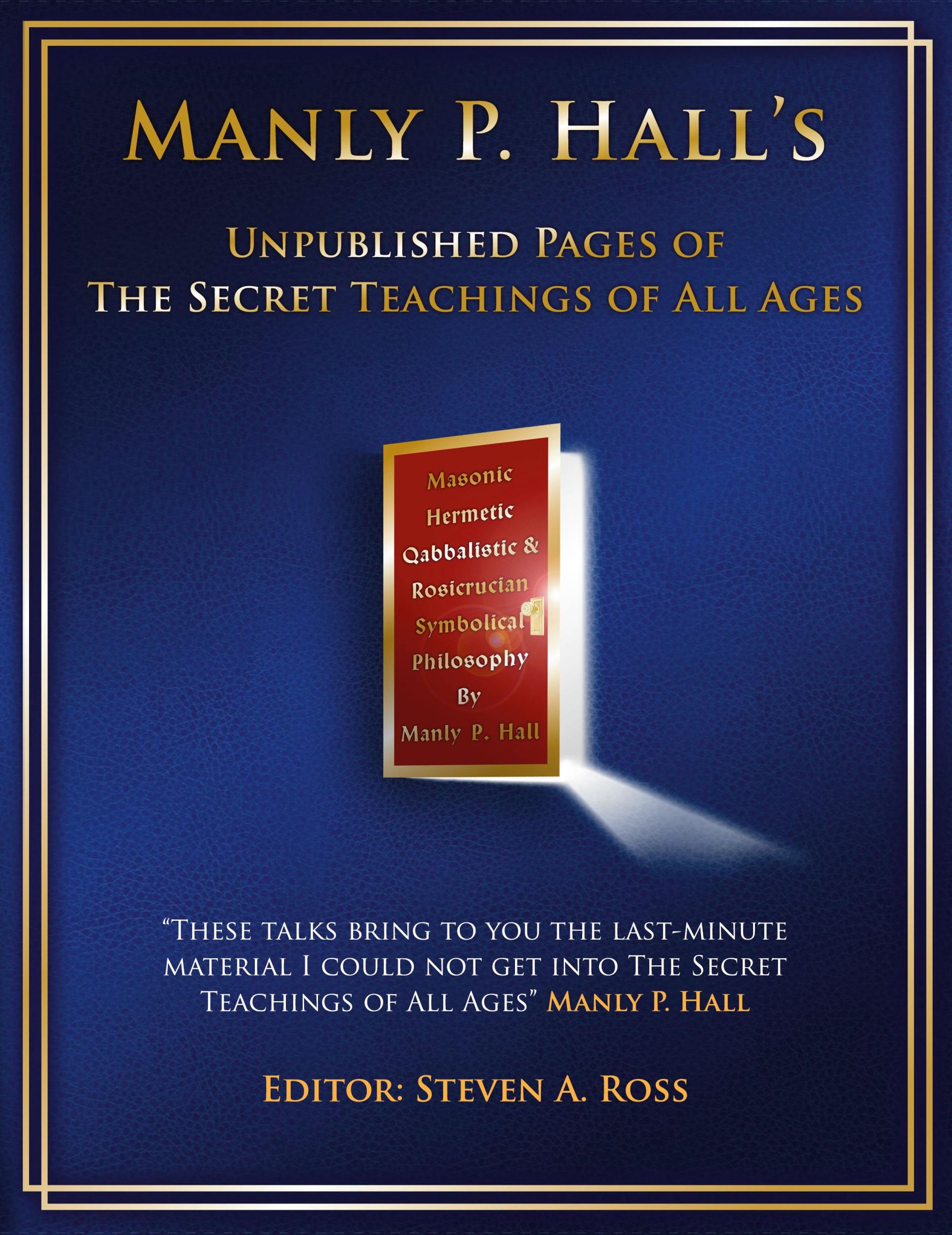 Cover: 9781735674902 | Manly P. Hall Unpublished Pages of The Secret Teachings pf All Ages