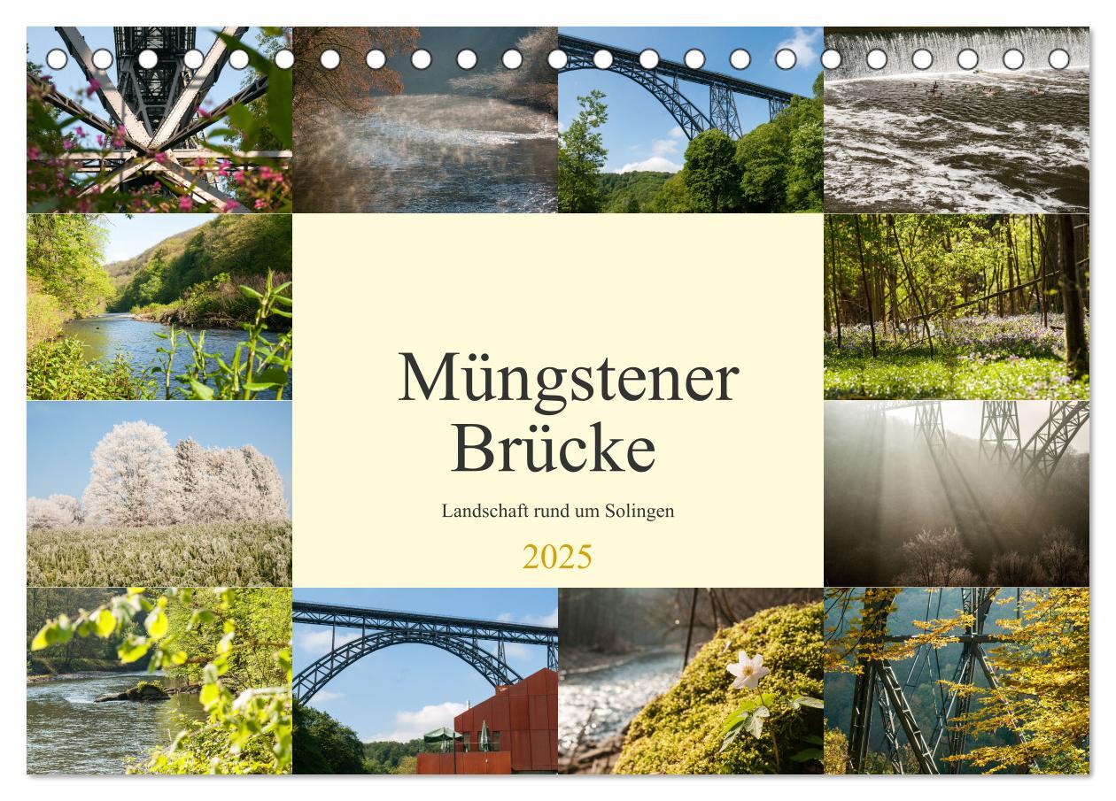 Cover: 9783435013814 | Müngstener Brücke - Landschaft rund um Solingen (Tischkalender 2025...