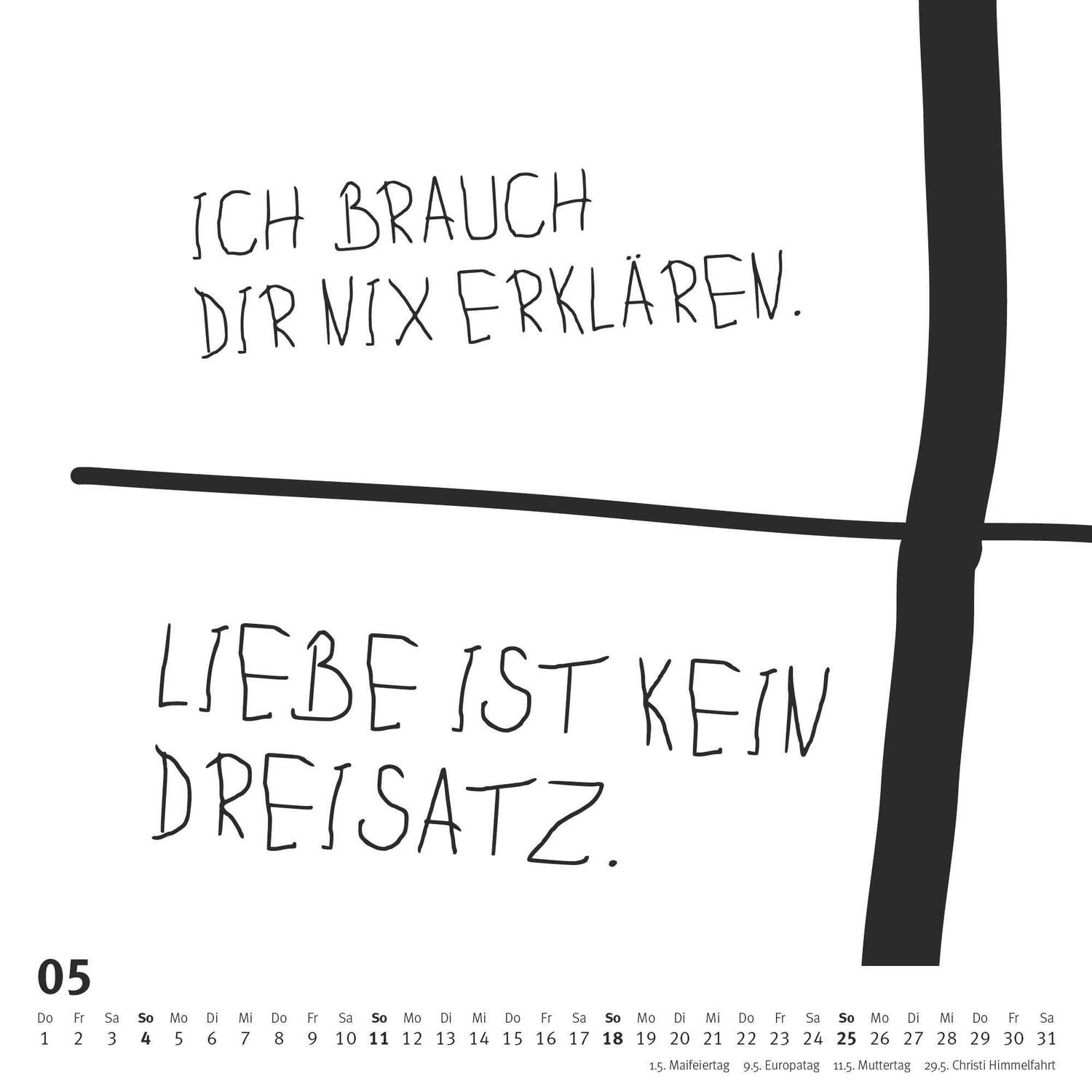 Bild: 4250809653020 | Sprüche im Quadrat 2025 - Typo-Kalender von FUNI SMART ART - Funny...