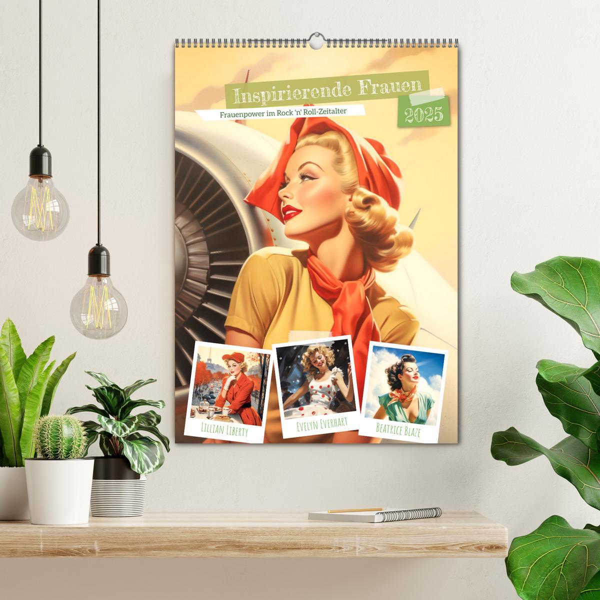 Bild: 9783435848003 | Inspirierende Frauen (Wandkalender 2025 DIN A2 hoch), CALVENDO...