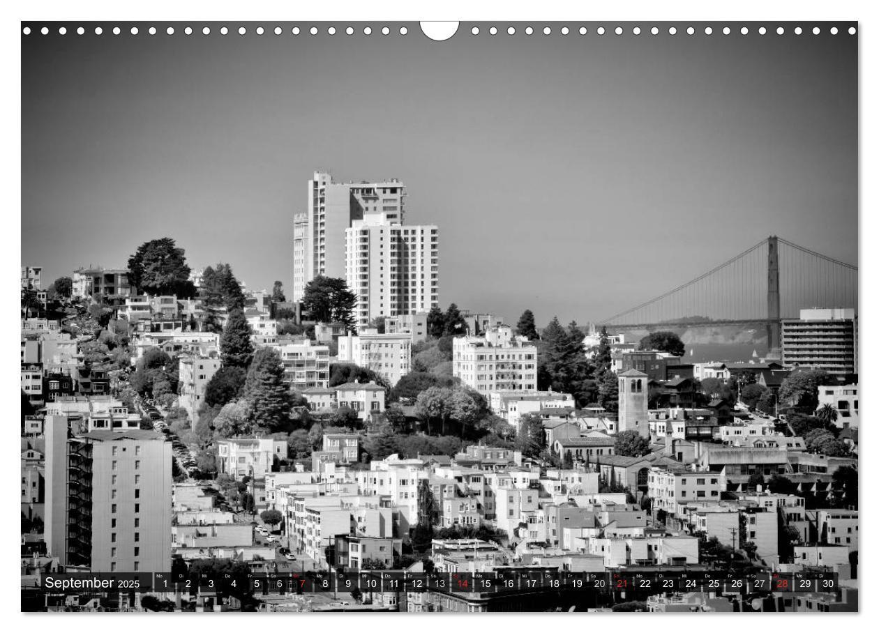 Bild: 9783435580965 | SAN FRANCISCO Monochrome Ansichten (Wandkalender 2025 DIN A3 quer),...