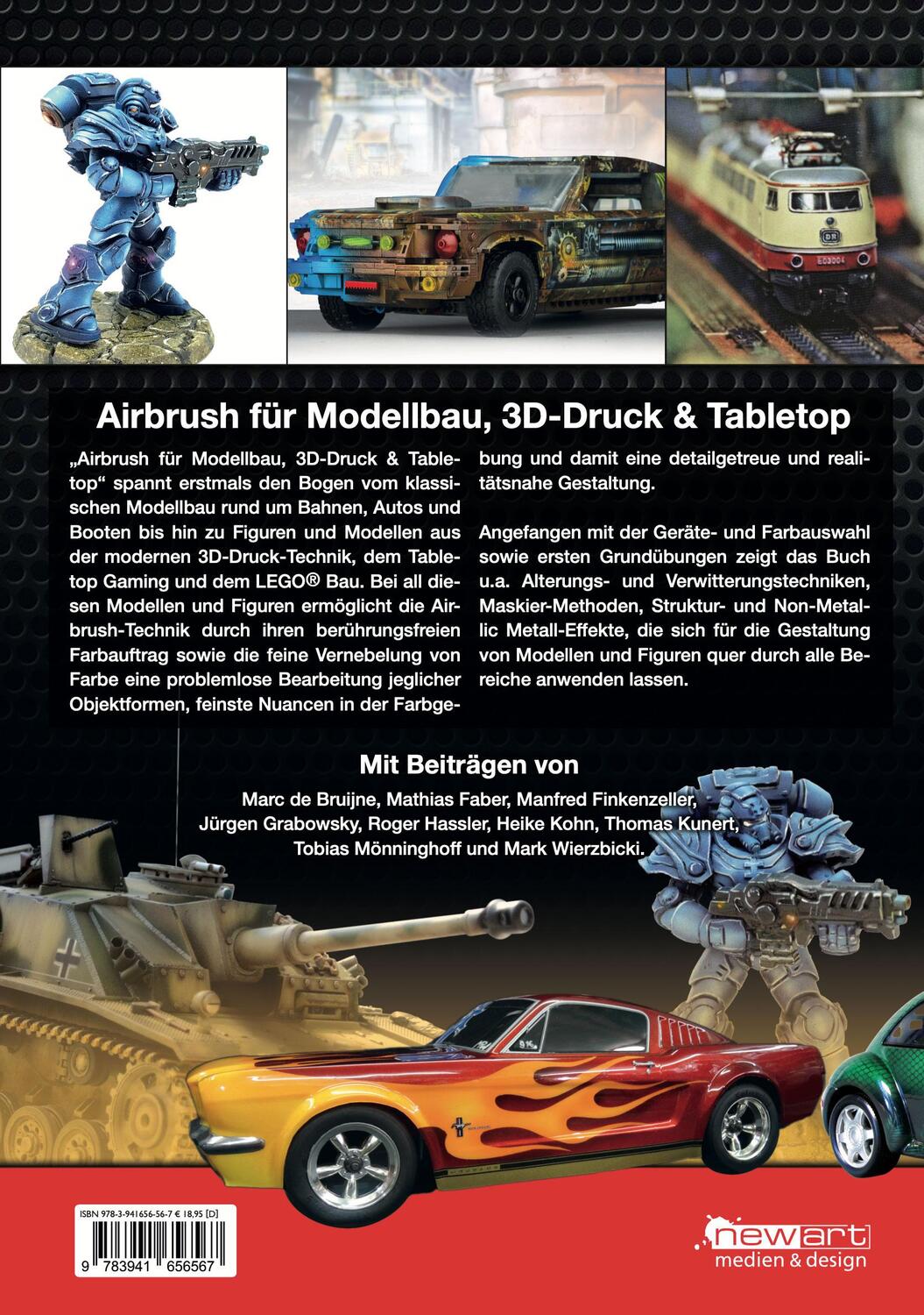 Rückseite: 9783941656567 | Airbrush für Modellbau, 3D-Druck &amp; Tabletop | Roger Hassler (u. a.)