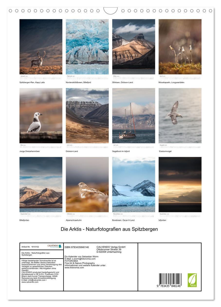 Bild: 9783435846146 | Die Arktis - Naturfotografien aus Spitzbergen (Wandkalender 2025...