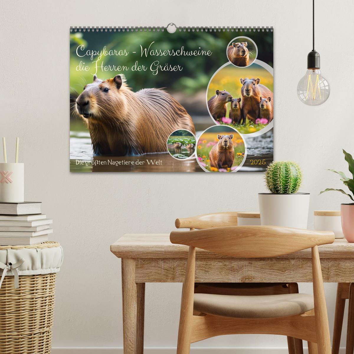 Bild: 9783457143780 | Capybaras - Wasserschweine die Herren der Gräser (Wandkalender 2025...